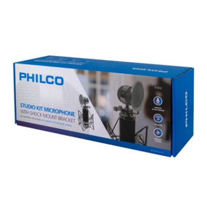 Kit Studio Micrófono profesional Philco con soporte antipop
